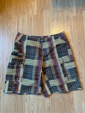 Y2K Rossignol Plaid Shorts Men's XL/36